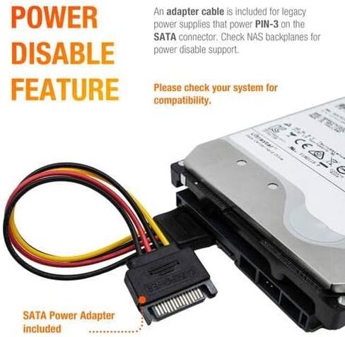 Western Digital HGST Ultrastar HC570 WUH722222ALE604 0F48152 22TB 7.2K RPM SATA 6Gb/s 512e Power Disable 3.5in Enterprise Hard Drive (Renewed) in Saudi Arabia