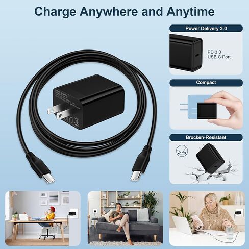 1 حزمة شاحن سريع USB C لموتورولا رازر 2024 2023/Edge 2024 2023 2022/One 5G Ace/One 5G UW/Edge+/Razr+/Edge+ 5G UW,Moto G Stylus 5G 2024/G Power 2024/G 2024/G Play 2024/G 5G 2023/G 5G 2022/G بيور in Saudi Arabia