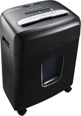 Amazon Basics Micro Cut Paper Shredder, CD, and Credit Card Shredder, 8 Sheet (New Model), Black in Saudi Arabia
