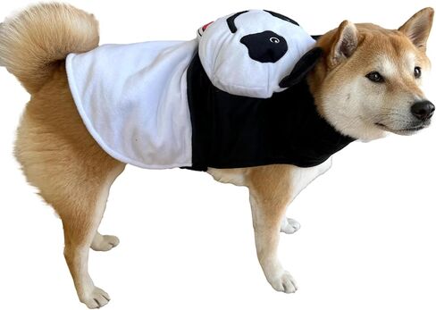 زي ComfyCamper Dog Panda Bear زي صغير متوسط ​​X-Large أزياء الهالوين أسود وأبيض كونغ فو كوسبلاي حيوان، L in Kuwait
