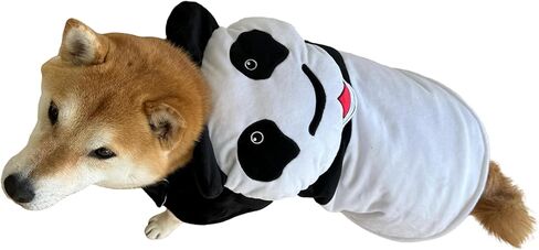 زي ComfyCamper Dog Panda Bear زي صغير متوسط ​​X-Large أزياء الهالوين أسود وأبيض كونغ فو كوسبلاي حيوان، L in Kuwait