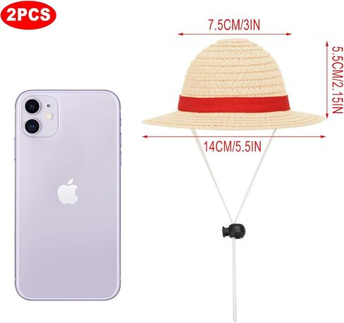 Beautyflier Pet Straw Hat Party Decorations Halloween Cosplay Cap Puppy Pet Dog Cat Holiday Costume for Small Dog Cat (Beige) in Kuwait