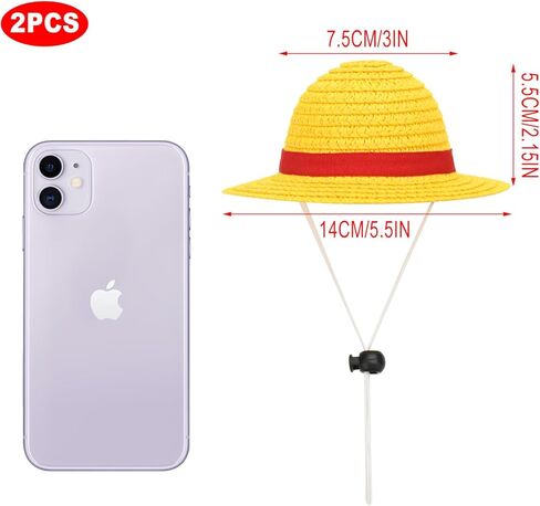 Beautyflier Pet Straw Hat Party Decorations Halloween Cosplay Cap Puppy Pet Dog Cat Holiday Costume for Small Dog Cat (Beige) in Kuwait