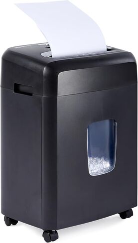 Amazon Basics Micro Cut Paper Shredder, CD, and Credit Card Shredder, 8 Sheet (New Model), Black in Saudi Arabia