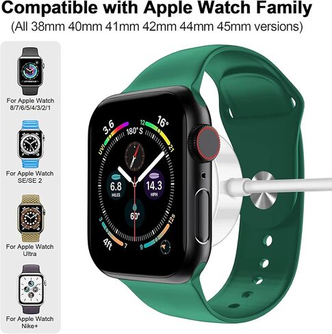 كابل شحن مغناطيسي لشاحن ساعة Apple، [منفذ USB C] كابلات شاحن iWatch اللاسلكية متوافقة مع iWatch Series Ultra2/Ultra/8/7/6/SE/SE2/5/4/3/2 [6.6FT/2M] ،أبيض in Kuwait