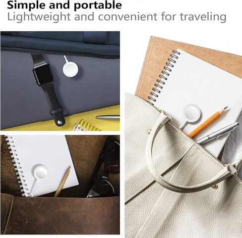 كابل شحن مغناطيسي لشاحن ساعة Apple، [منفذ USB C] كابلات شاحن iWatch اللاسلكية متوافقة مع iWatch Series Ultra2/Ultra/8/7/6/SE/SE2/5/4/3/2 [6.6FT/2M] ،أبيض in Kuwait