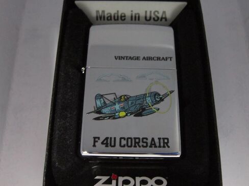 Zippo Vintage Aircraft F4u Corsair كروم مصقول عالي 516 in Saudi Arabia