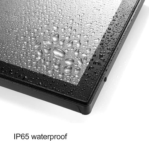 10.1 Inch Touchscreen Monitor, 1280x800 IP65 Waterproof IPS Touch Screen Monitor, HDMI VGA USB Capacitive Touch Monitor, PAL NTSC Automatic Recognition Full View in Saudi Arabia