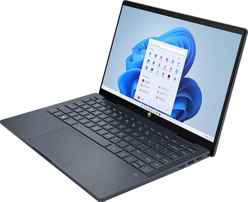 HP Pavilion 14-EK0013DX 14-inch 2-in-1 Touchscreen FHD Laptop Computer Intel Core i3-1215U 8GB RAM 256GB PCIE SSD, Windows 11 Home, Blue (Renewed) in Saudi Arabia