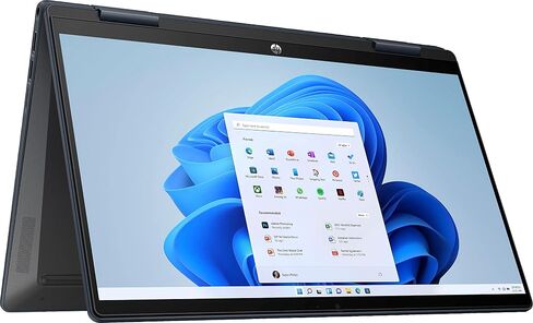 HP Pavilion 14-EK0013DX 14-inch 2-in-1 Touchscreen FHD Laptop Computer Intel Core i3-1215U 8GB RAM 256GB PCIE SSD, Windows 11 Home, Blue (Renewed) in Saudi Arabia