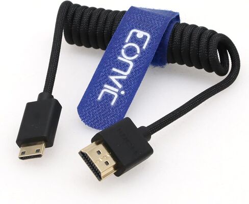 Eonvic 2.1 HDMI 8K HDMI Male to Mini HDMI Male Cable High Speed Extender Cable for Canon Nikon Panasonic GH3 Monitor in Saudi Arabia