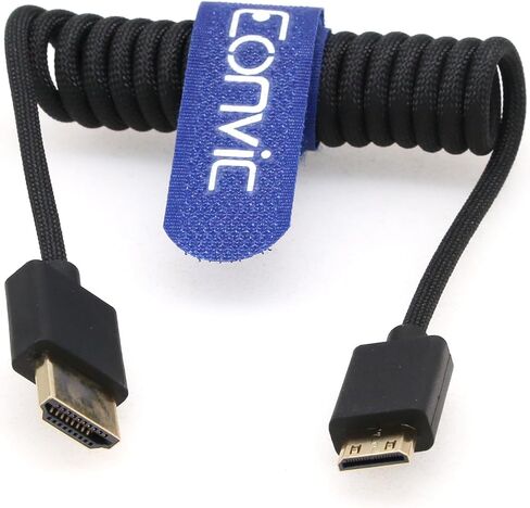 Eonvic 2.1 HDMI 8K HDMI Male to Mini HDMI Male Cable High Speed Extender Cable for Canon Nikon Panasonic GH3 Monitor in Saudi Arabia