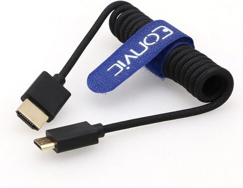 Eonvic 2.1 HDMI 8K HDMI Male to Mini HDMI Male Cable High Speed Extender Cable for Canon Nikon Panasonic GH3 Monitor in Saudi Arabia
