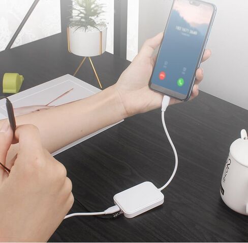 محول مقبس سماعة الرأس USB C إلى 3.5 مم Aux مع منفذ شحن، [معتمد من MFi] محور كاميرا USB OTG متعدد + محول 3.5 مم سماعة أذن جاك iPhone Dongle لهاتف iPhone 16 Galaxy، iPad، محرك فلاش in Kuwait