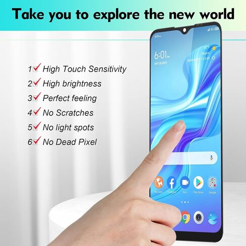 شاشة بديلة لشاشة Oneplus Nord N300 LCD لمجموعة محول الأرقام لشاشة اللمس CPH2389 in Kuwait