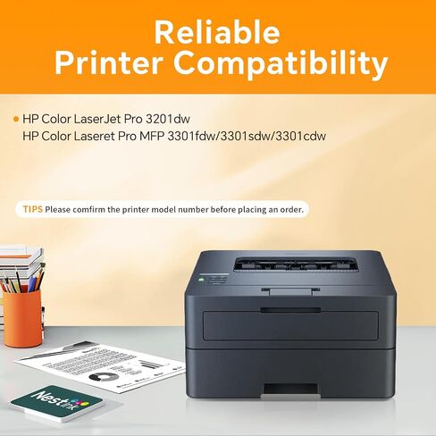 خرطوشة حبر بديلة 218X عالية الإنتاجية لـ HP 218X/218A متوافقة مع HP Color Laser Jet Pro 3201dw MFP 3301cdw MFP 3301fdw MFP 3301sdw (4 BK/Y/C/M) | W2180X W2181X W2182X W2183X (بدون شريحة) in Saudi Arabia