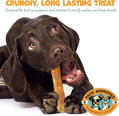 أعواد لحم بقري للكلاب من الجلد الخام ملفوفة بالدجاج - مضغ للكلاب طويل الأمد للمضغ العدواني - علاجات للكلاب ملفوفة بالدجاج للكلاب المتوسطة - أعواد لحم بقري للكلاب مضغ من الجلد الخام - مقاس متوسط ​​(عبوة من 12 قطعة) in Kuwait