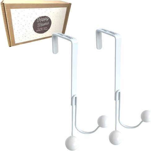 Overdoor Hanger Hook - Adorable Towel Hooks for Bathrooms Over Door, Over Door Towel Hook. Door Hanger for Kids, Pink Towel Rack, Pink Over The Door Hooks (2, Light Gray) in Kuwait