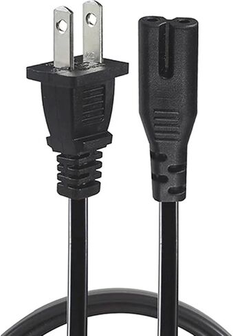 Power Cord 2 Prong Universal Power Cable Fit for Sony PS5, PS4, PS4 Slim, PS3 Slim Console Replacement AC Cord 10ft in Saudi Arabia