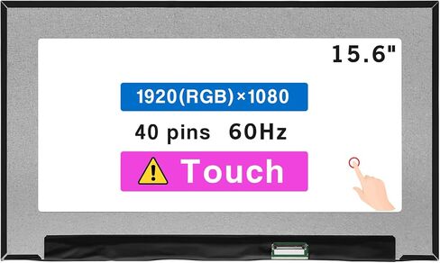 15.6" Screen Replacement NV156FHM-T0C for DELL D/PN: 0559D1 0M5DY2 LCD Display Panel 40 pin (FHD 1920x1080 Touch) in Saudi Arabia