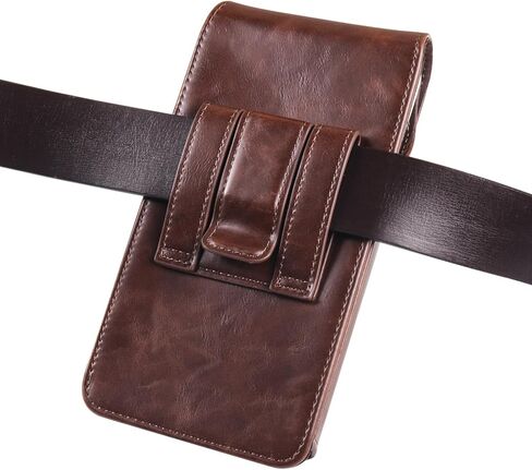 Cell Phone Holster Leather Pouch Belt Clip Case Holder for iPhone 15, 15 Pro, 14, 14 Pro, 13, 13 Pro, 12, 12 Pro, 11 Pro, SE, Samsung Galaxy S24, S23, S22, S10e, A10e, J3, J2, Pixel 5, 4 (Coffee, M) in Saudi Arabia
