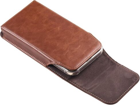 Cell Phone Holster Leather Pouch Belt Clip Case Holder for iPhone 15, 15 Pro, 14, 14 Pro, 13, 13 Pro, 12, 12 Pro, 11 Pro, SE, Samsung Galaxy S24, S23, S22, S10e, A10e, J3, J2, Pixel 5, 4 (Coffee, M) in Saudi Arabia