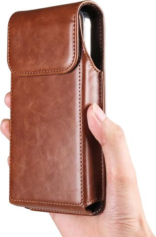 Cell Phone Holster Leather Pouch Belt Clip Case Holder for iPhone 15, 15 Pro, 14, 14 Pro, 13, 13 Pro, 12, 12 Pro, 11 Pro, SE, Samsung Galaxy S24, S23, S22, S10e, A10e, J3, J2, Pixel 5, 4 (Coffee, M) in Saudi Arabia