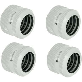 Barrow G1/4" to 16mm Hard Tubing Compression Fitting, White, 4-pack
