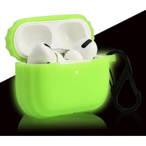 LEFXMOPHY Green Protective Case Replacement for Apple Airpods Pro 2 Airpod Pro2 2022 New Earbuds Cover, Silicone Skin Glow in Dark
