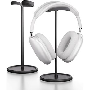Headphone Stand【1PACK】 Headphone Holder with Storage Tray Compatible for AirPods Max, AirPods, AirPods Pro, Beats, Bose and Most Gaming Headphones. 【No Tools Required】 YO-2 (Black)