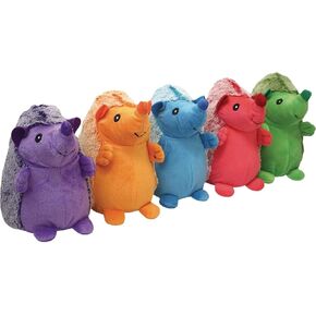 Multipet International 43025 8" Hedgehog Dog Toy - Quantity 3