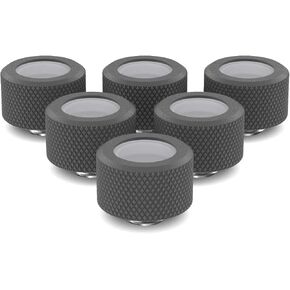 PrimoChill 16mm OD Rigid SX Fitting - 6 Pack - Sky White