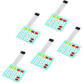 5Pcs 4x5 Matrix Array Membrane Switch 20 Key Keypad Membrane Switch 85*75mm Microcontroller Extended Keyboard 9Pin for Arduino