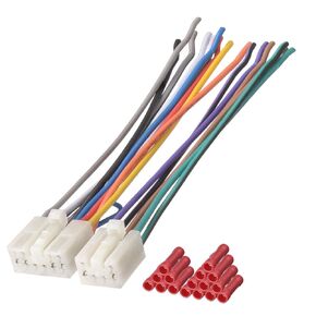 Car Radio Wire Harness Replacement XE62 for Select 84-20 Toyota Subaru Lexus Scion Pontiac Vibe Geo Prizm Vehicles for Re-installing The Factory Stereo