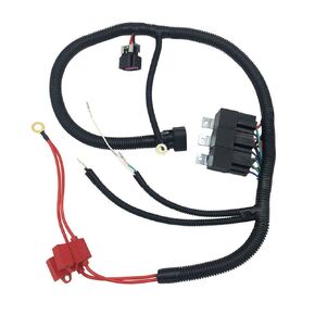Electric Dual Fan Upgrade Wiring Harness 7L5533A226T Compatible with ECU 1999-2006 Control Electric Cooling Fan Wire Harness Kit Wiring Harness Tool Fit for GM Truck