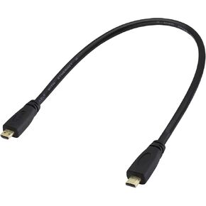 zdyCGTime Micro hdmi Socket Male to Mini hdmi Male Converter,high Speed Micro hdmi Cable 4k,Compatible with Digital Cameras, Tablet,Monitors,and Other Devices.(1m) (C/D)