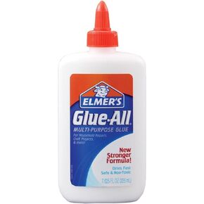 Elmer's Glue-All Multi-Purpose Glue, 7.625 Ounces, White (E1324) - 2 Pack