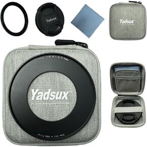 46mm to 67mm Step Up Ring, 46-67mm Step-Up Adapter Ring for 46mm Lens Mount 67mm for DSLR Lenses and ND UV CPL IR Filters. and 67mm Lens Cap and Multifunctional Photography Accessory Bag