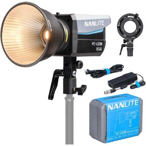 NANLITE FC-120B LED Video Light 2700K-6500K 145W Bowens Mount Continuous Output Lighting with APP Control, Bowens Adapter for Studio Photograpny/Video Recording in Kuwait
