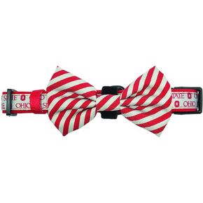 Ohio State | OSU Scarlet & Gray Pet Collar with Removable Bow