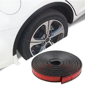 20Ft Car Wheel Arch Trim, Fender Flares Arches Wing Expander Car Wheel Eyebrow Anti-Collision Strip for Pickup SUV Car Fender Flare Edge Trim (3CM)
