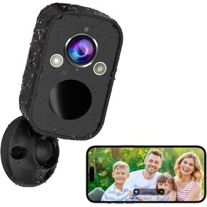 Rraycom 2Pack Security Cameras Wireless Outdoor, 5MP Battery Powered Cameras for Home Security with AI Motion Detection, Color Night Vision, 2-Way Talk, IP65, SD/Cloud, Works with Alexa