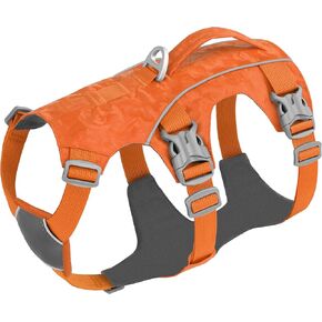 Small Dog Harness Escape Proof Dog Harness with Handle, Waterproof Reflective Breathable Dog Harness for Daily Walking Training (Red, S)