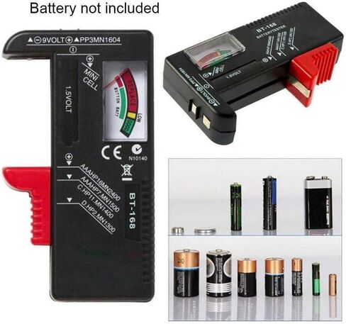 أسود عالمي BT168 جهاز اختبار البطارية الرقمي فولت مدقق لAA AAA 9V زر أدوات الجهد المتعددة البطارية BT-168 اختبار متر حجم البطاريات المنزلية والشواحن والملحقات in Saudi Arabia