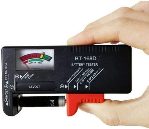 أسود عالمي BT168 جهاز اختبار البطارية الرقمي فولت مدقق لAA AAA 9V زر أدوات الجهد المتعددة البطارية BT-168 اختبار متر حجم البطاريات المنزلية والشواحن والملحقات in Saudi Arabia
