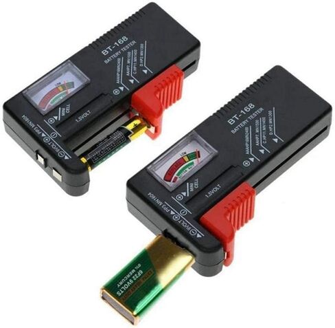 أسود عالمي BT168 جهاز اختبار البطارية الرقمي فولت مدقق لAA AAA 9V زر أدوات الجهد المتعددة البطارية BT-168 اختبار متر حجم البطاريات المنزلية والشواحن والملحقات in Saudi Arabia