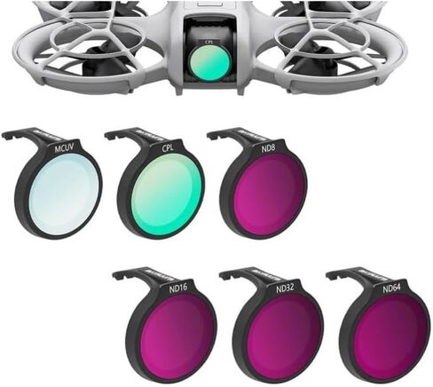 Filter for DJI Neo CPL/MCUV/ND32/ND64 for DJI Neo Fly More Combo Filter Set for DJI NEO Drone Accessories 4-Pack in Kuwait
