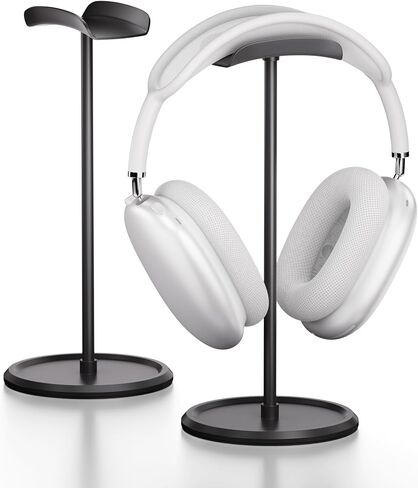 حامل سماعة الرأس 【عبوة واحدة】 حامل سماعة الرأس مع صينية تخزين متوافقة مع AirPods Max وAirPods وAirPods Pro وBeats وBose ومعظم سماعات الرأس المخصصة للألعاب. 【لا توجد حاجة لأي أدوات】 YO-2 (أسود) in Saudi Arabia