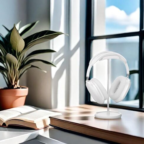 Headphone Stand【1PACK】 Headphone Holder with Storage Tray Compatible for Max Pro, Beats, Bose and Most Gaming Headphones. 【No Tools Required】 YO-2 (White) in Kuwait