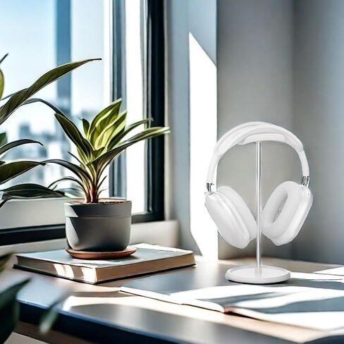 Headphone Stand【1PACK】 Headphone Holder with Storage Tray Compatible for Max Pro, Beats, Bose and Most Gaming Headphones. 【No Tools Required】 YO-2 (White) in Kuwait